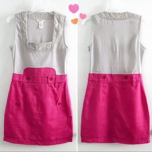 Esley juniors square neck retro mini dress